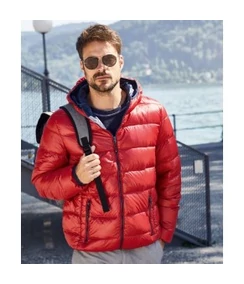 JN Férfi könnyű kapucnis pehelykabát