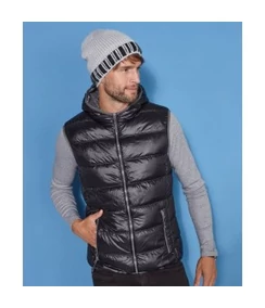 JN Férfi könnyű kapucnis pehelymellény