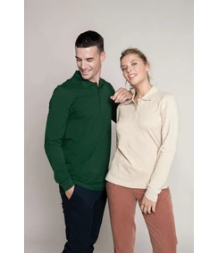 MEN'S LONG SLEEVE PIQUE POLO SHIRT