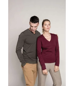 MEN’S LONG SLEEVE V-NECK T-SHIRT