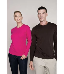 LADIES' LONG SLEEVE CREW NECK T-SHIRT