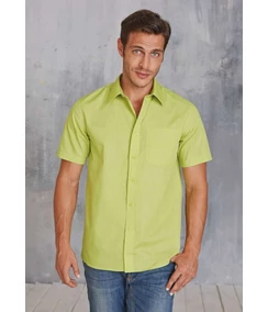 ACE - MEN'S SHORT SLEEVE EASY CARE POLYCOTTON POPLIN SHIRT