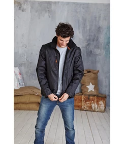 SCORE - CONTRAST DETACHABLE SLEEVE BLOUSON JACKET