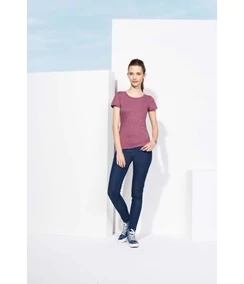 MIXED WOMEN ROUND COLLAR T-SHIRT