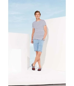 MILES MEN ROUND NECK STRIPED T-SHIRT