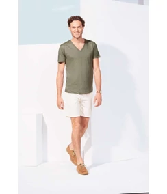 MASTER MEN’S DEEP V-NECK T-SHIRT