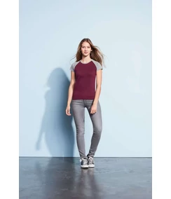 MILKY WOMEN'S 2-COLOR RAGLAN SLEEVES T-SHIRT