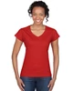 SOFTSTYLE® LADIES' V-NECK T-SHIRT