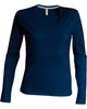 LADIES' LONG SLEEVE V-NECK T-SHIRT