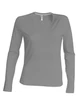 LADIES' LONG SLEEVE V-NECK T-SHIRT