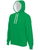 CONTRAST HOODED SWEATSHIRT
