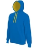 CONTRAST HOODED SWEATSHIRT