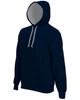 CONTRAST HOODED SWEATSHIRT