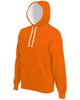 CONTRAST HOODED SWEATSHIRT