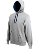 CONTRAST HOODED SWEATSHIRT