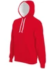CONTRAST HOODED SWEATSHIRT