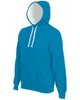 CONTRAST HOODED SWEATSHIRT