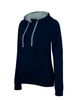 LADIES’ CONTRAST HOODED SWEATSHIRT