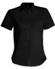 JUDITH - LADIES' SHORT SLEEVE EASY CARE POLYCOTTON POPLIN SHIRT