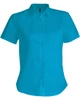 JUDITH - LADIES' SHORT SLEEVE EASY CARE POLYCOTTON POPLIN SHIRT
