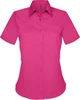 JUDITH - LADIES' SHORT SLEEVE EASY CARE POLYCOTTON POPLIN SHIRT