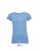 MIXED WOMEN ROUND COLLAR T-SHIRT