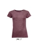 MIXED WOMEN ROUND COLLAR T-SHIRT