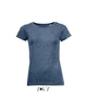 MIXED WOMEN ROUND COLLAR T-SHIRT