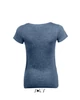 MIXED WOMEN ROUND COLLAR T-SHIRT