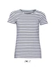 MILES WOMEN ROUND NECK STRIPED T-SHIRT