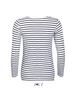 MARINE WOMEN LONG SLEEVE STRIPED T-SHIRT