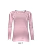 MARINE WOMEN LONG SLEEVE STRIPED T-SHIRT