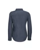 BARNET WOMEN LONG SLEEVE HEATHER POPLIN SHIRT