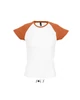 MILKY WOMEN'S 2-COLOR RAGLAN SLEEVES T-SHIRT