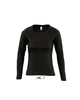 MAJESTIC WOMEN'S ROUND COLLAR LONG SLEEVE T-SHIRT