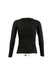 MAJESTIC WOMEN'S ROUND COLLAR LONG SLEEVE T-SHIRT